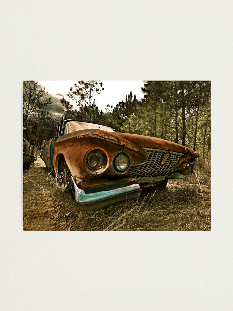 abandoned 1961 plymouth belvedere photographic print by mal photography redbubble redbubble