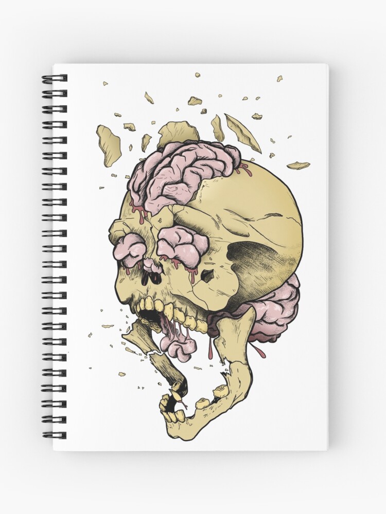 Brain Overload Explosion Spiral Notebook By Soondoock Redbubble