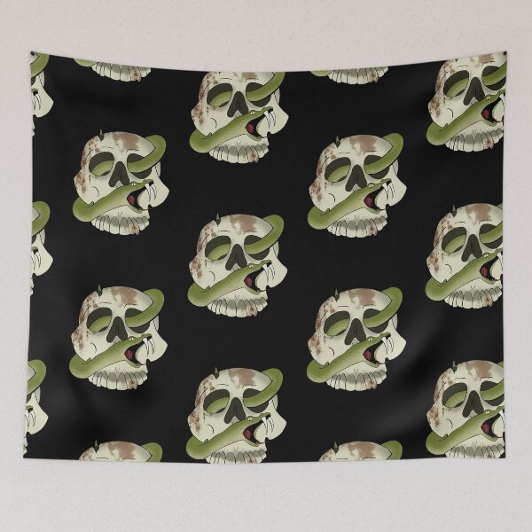 Item preview, Skull with snake designed and sold by MoonlitMadnessDesigns.