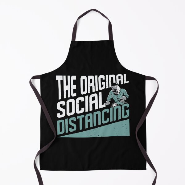 Aperçu de l'œuvre La distanciation sociale originale - Le soudage à la mode, c'est comme la couture avec une idée cadeau Fire Design pour les soudeurs créée et vendue par Prince - Bestseller ★★★★★.