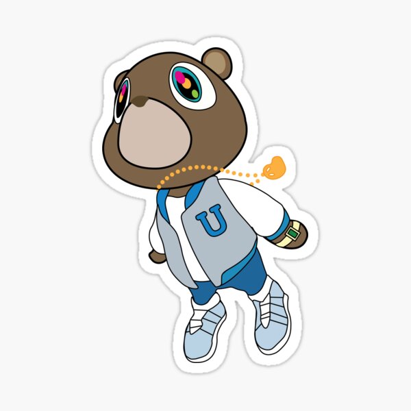 Kanye West Graduation Bear Sticker