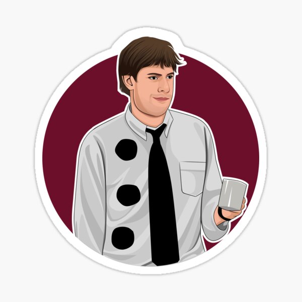 "Three Hole Punch Jim" Sticker by 3HolePunch Redbubble