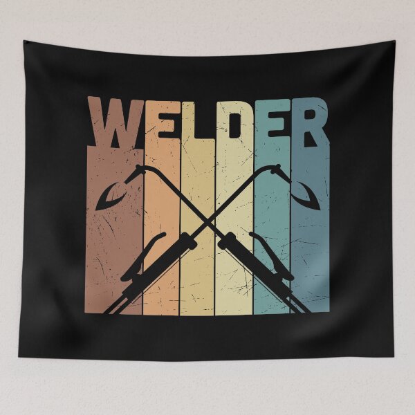 Item preview, Retro Vintage Distressed Typography I Am a Welder - Trendy Welding Is Like Sewing With Fire Design Gift Idea For Welders designed and sold by Prince - Bestseller ★★★★★.
