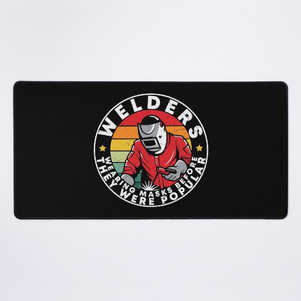 Item preview, Welders Wearing Masks Before They Were Popular - Trendy Welding Is Like Sewing With Fire Design Gift Idea For Welders designed and sold by Prince - Bestseller ★★★★★.
