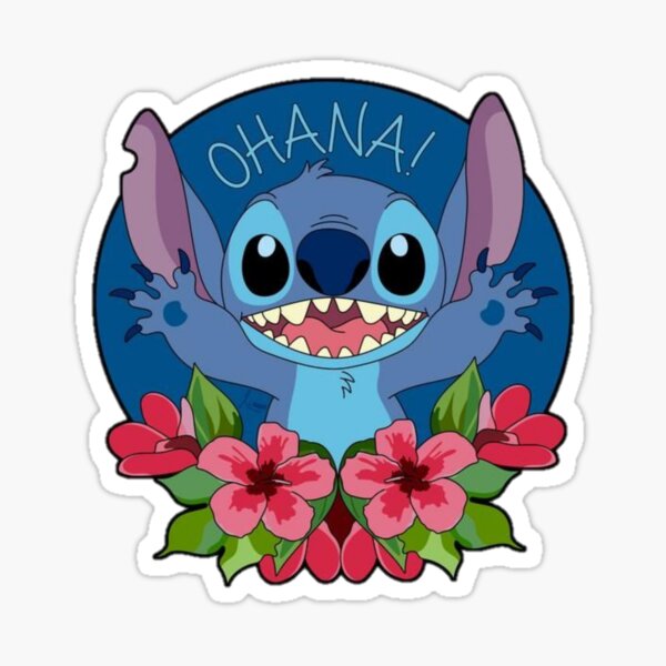 Diseño de tendencia de dibujos animados Cool Stich Pegatina
