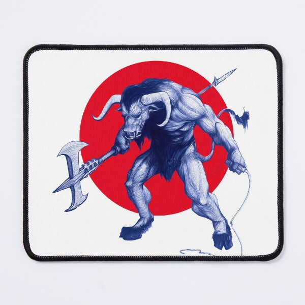 Item preview, Minotaur in Red and Blue designed and sold by ZeroGraphix.
