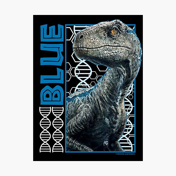Jurassic World - Blue Fan Art Graphic Photographic Print