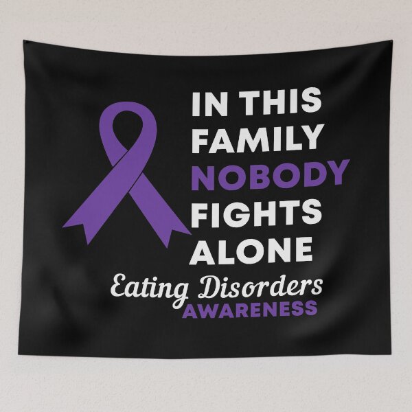 Item preview, In This Family Nobody Fights Alone Eating Disorders Awareness designed and sold by Color-Sparkle.