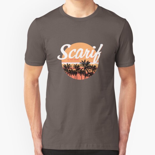 Scarif Big Wave Surfing Slim Fit T-Shirt