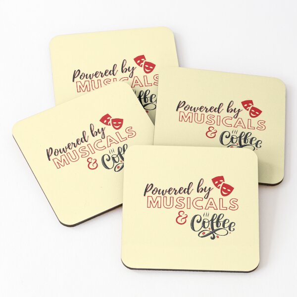 Item preview, Powered By Musicals and Coffee designed and sold by LiToDesignCo.