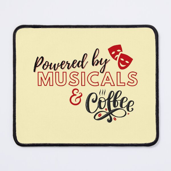 Item preview, Powered By Musicals and Coffee designed and sold by LiToDesignCo.