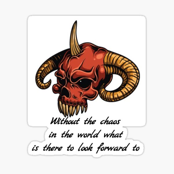 devil with a message Sticker