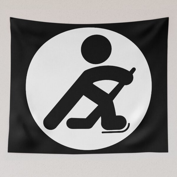 Item preview, HOCKEY PLAYER SILHOUETTE designed and sold by HOCKEYBUBBLE.