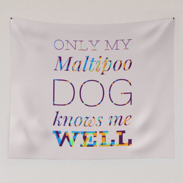 Item preview, My Maltipoo dog knows me well designed and sold by TheRightHonMP.