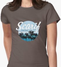 Scarif Big Wave Surfing Alternate Color Women's Fitted T-Shirt