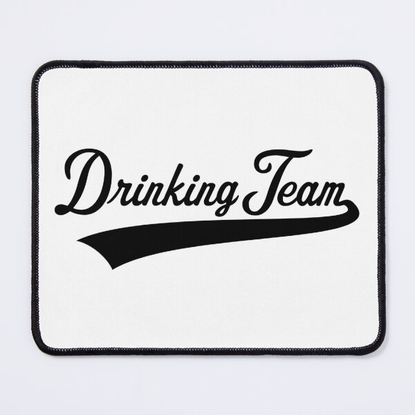 Item preview, Drinking Team Lettering (Beer / Alcohol / Black) designed and sold by MrFaulbaum.