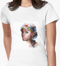 Afrikanerin Tailliertes T-Shirt für Frauen