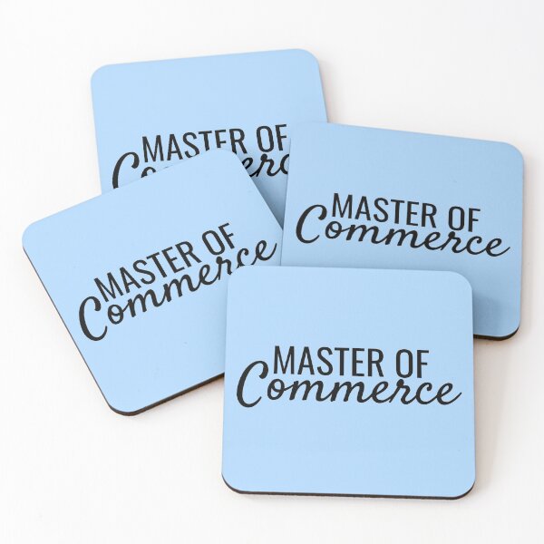 Item preview, Master of Commerce Block and Cursive University Text Design designed and sold by SarahJisri.