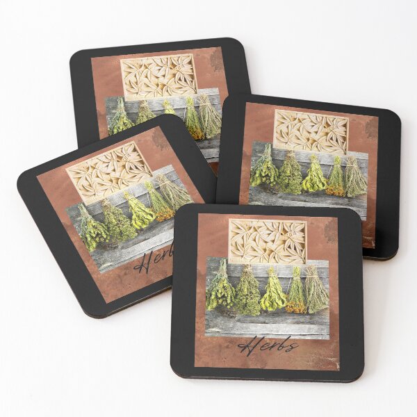 Item preview, Hanging Herbs Faux Texture Old World Style Design designed and sold by EarthArtDesigns.