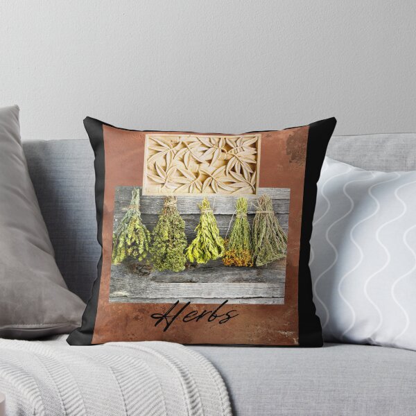Item preview, Hanging Herbs Faux Texture Old World Style Design designed and sold by EarthArtDesigns.