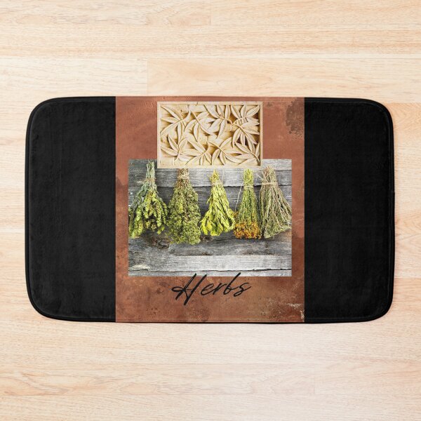 Item preview, Hanging Herbs Faux Texture Old World Style Design designed and sold by EarthArtDesigns.