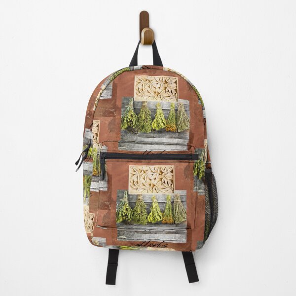 Item preview, Hanging Herbs Faux Texture Old World Style Design designed and sold by EarthArtDesigns.