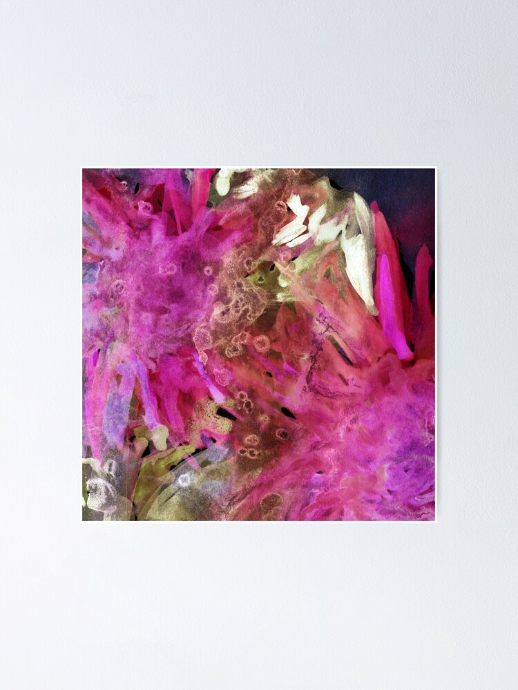 "Abstract colorful background with watercolor wild flowers. Purplepink