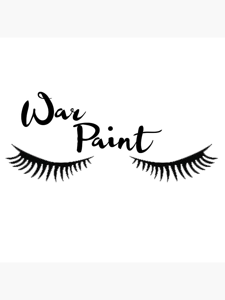 "War Paint Makeup Sticker" Poster for Sale by alanielove Redbubble