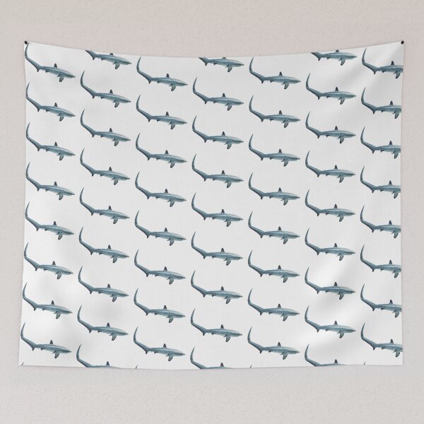 Item preview, Thresher shark illustration designed and sold by TheNewAmericana.