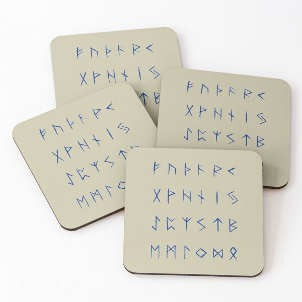 Item preview, Nordic Runes - Blue Ink designed and sold by Lidra Zehcnas.