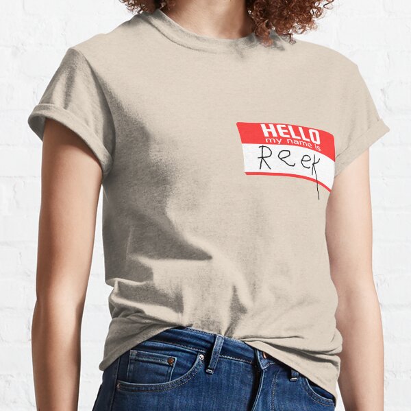 HELLO MY NAME iS EMBROiDERED T-SHiRT