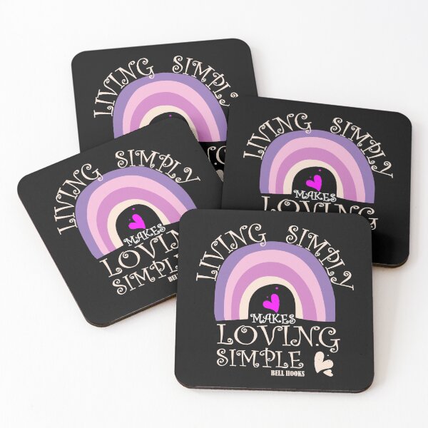 Item preview, Bell Hooks Quote | Living Simply Makes Loving Simple | Bell Hooks Gloria Jean Watkins  designed and sold by SchlossInspire.