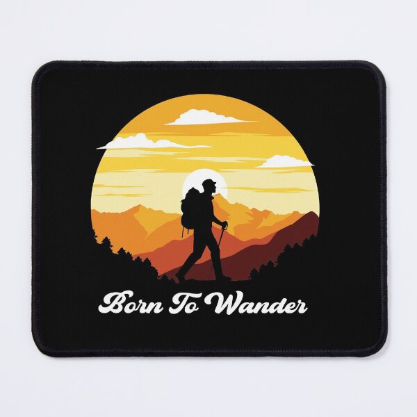 Item preview, Born To Wander Hiking Nature Outdoors | Funny Hiking Lover designed and sold by simplife-art.