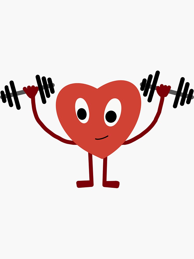 Dumbbell And Heart I Love The Gym Royalty Free SVG, Cliparts