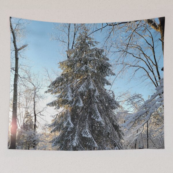 Item preview, Snowy Spruce Tree designed and sold by Bebbebuu.
