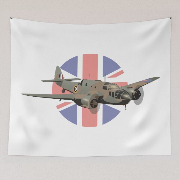 Item preview, Bristol Beaufort British WW2 Airplane with Flag designed and sold by NorseTech.