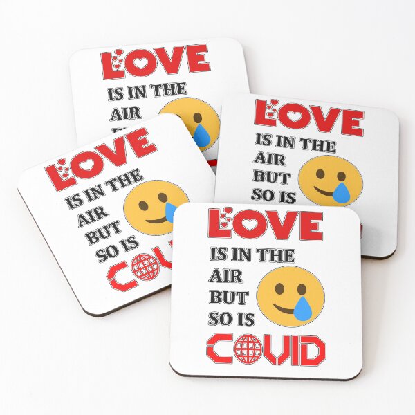 Item preview, Love Is In The Air But So Is Covid funny shirt for boyfriend, girlfriend, designed and sold by Goods-by-Jojo.