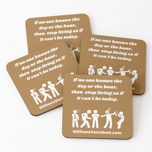 Rapture Day - Christian  Coasters (Set of 4)