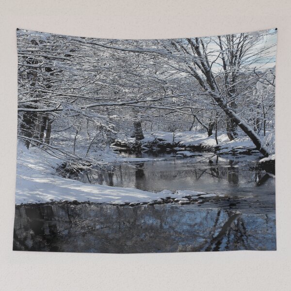 Item preview, Snow Fallen Saco River - New Hampshire designed and sold by CapeCodGiftShop.