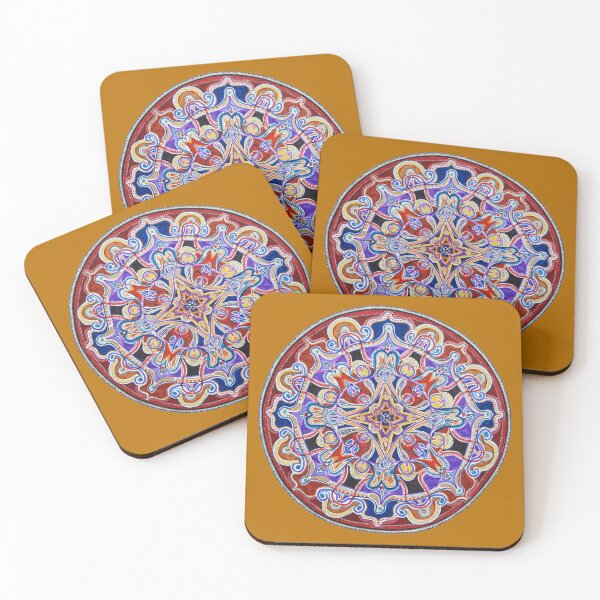Item preview, Hand drawn mandala, burnt orange designed and sold by mandalamundo.