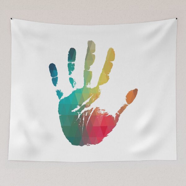 Item preview, Rainbow color handprint  designed and sold by AdiDsgn.