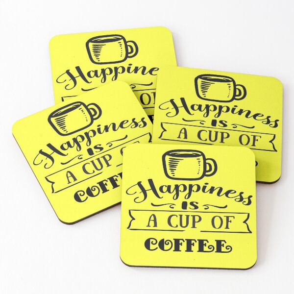 Item preview, Happiness is a cup of coffee designed and sold by basileiossav.