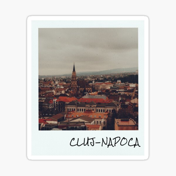 Item preview, Cluj-Napoca Vintage Film White Frame Souvenir designed and sold by Cities On Film.