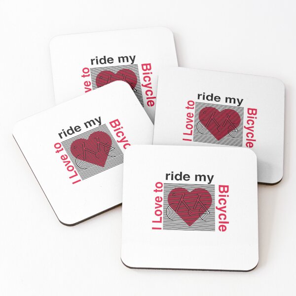 Item preview, I Love to Ride my Bicycle - Stop pollution - Can the Carbon in 2022 New Year resolutions to Change your Nature  white & red Edition designed and sold by SpArtk.