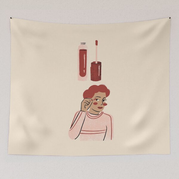 Item preview, Girl in Red Lipstick - PHONE CASE   designed and sold by Elena González Álvarez.