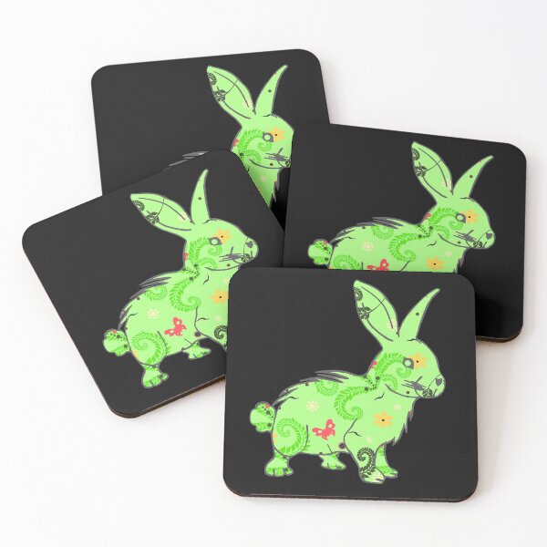 Item preview, pretty spring pattern Easter bunny, great Easter gift designed and sold by Kirei-Lily.