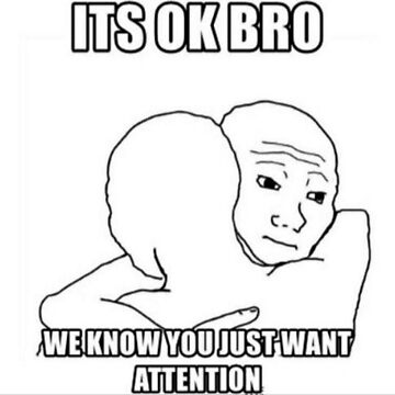 "We Know You Just Want Attention Sticker" Sticker for Sale by