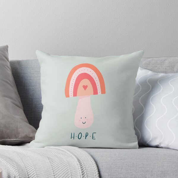 Item preview, Rainbow Mushroom | HOPE | Green and Pink designed and sold by CarolFreire.