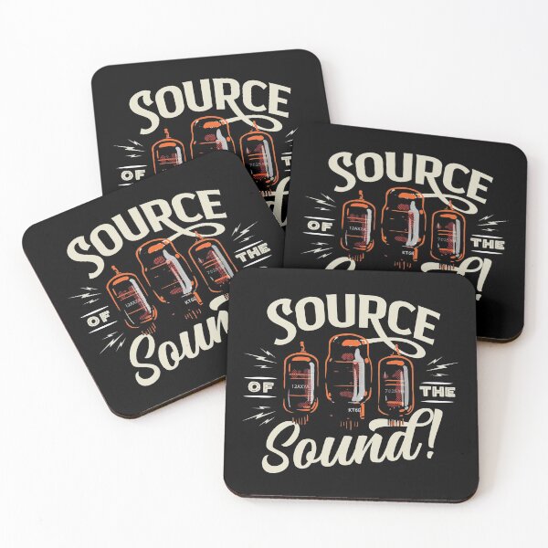 Item preview, Retro typographic emblem for tube amplifiers black shirt version designed and sold by SerifsWhiskey.