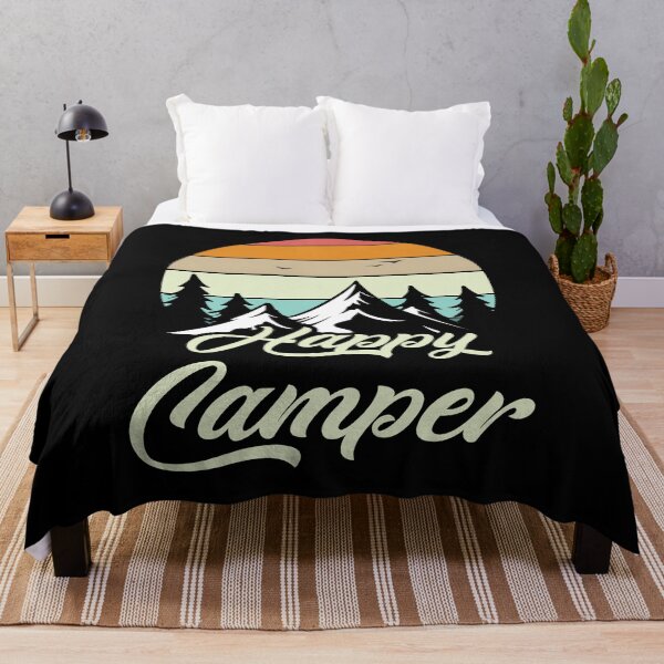 Item preview, Happy Camper Hiking Lover Adventure Vintage | Funny Hiking Lover designed and sold by simplife-art.